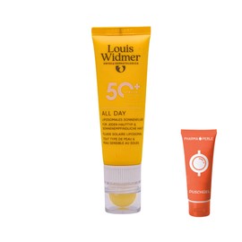 Louis Widmer All Day 50+ with Lip Care Pen 25 ml I Sun Protection for Sensitive Skin and Lips SPF 50 I Waterproof & Nourishing I Ideal for on the Go I Economy Set Plus Pharma Perle Giveaway (1x)
