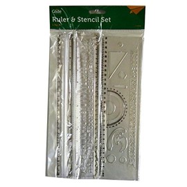 Stalwart U-80186-BTS Ruler And Stencil Set (Pack of 3)