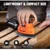 Dovaman 130W Detail Hand Sander Tool With 12Pcs Sandpapers For