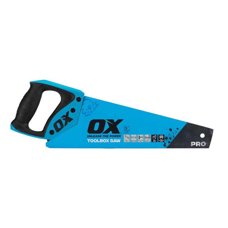 OX Pro 350mm Toolbox Hand Saw, Double Ground Premium Quality