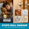 6 Pack Clear Wall Protector Door Stoppers – 2 Inch