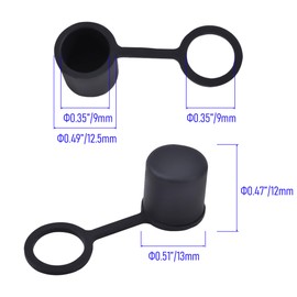 Skweawert 20 PCS BNC-B Port Anti-dust Plugs, Silicone Covers Caps Stoppers, Port Protector for Laptop, Phone, ID; 0.35"