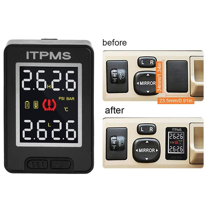 Tire Pressure Sensor,Car Tire Pressure Monitor System TPMS with 4