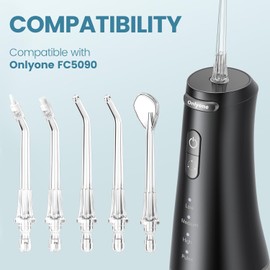 Onlyone Water Dental Flosser Replacement Heads Oral Irrigator Refill Heads Jet Tips 5 Pieces: Only Compatible for Onlyone Water Dental Flosser