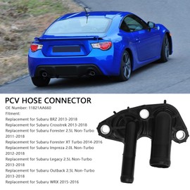 Kodrily PCV Valve Hose Connector 11821AA660, Sturdy ABS PCV Valve Assembly, Portable Engine Connector Replacement for Subaru BRZ Crosstrek, Replacement for Forester
