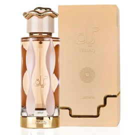 TERIAQ EDP Spray 100ML (3.4 OZ) by Lattafa, Long Lasting Perfumes for Men & Women | Caramel, Leather, Musky, Sweet. Fragrance Vanilla Apricot Blend