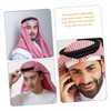 Beavorty Saudi Men's Hairband Headbands for Men Turbante Arabe Para