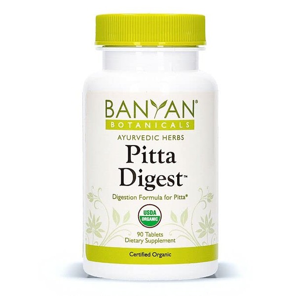 Banyan Botanicals Pitta Digest - USDA Organic, 90 Tablets - Cooling & Soothing for a Hot Digestive System*