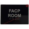 FACP ROOM - FIRE ALARM CONTROL PANEL ROOM sign Raised