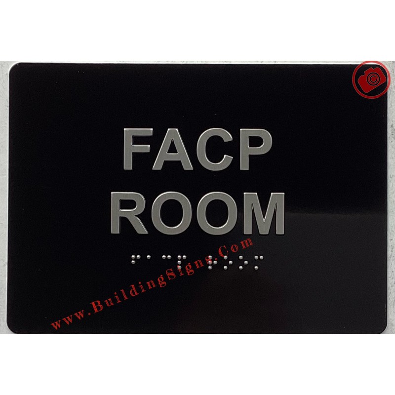 FACP ROOM - FIRE ALARM CONTROL PANEL ROOM sign Raised