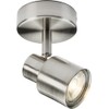 Knightsbridge GU10 Adjustable Spotlight, Pressed Steel, 50 W, Brushed Chrome