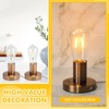 Tuanse 2 Pcs Polished Metal Desktop Lamp Base E26 E27