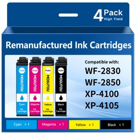 MOGUTOU Remanufactured for Epson 212XL Ink Cartridges 4 Pack for XP-4105