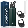 Konokyo 40oz Insulated Water Bottle Stainless Steel Sport Bottles with