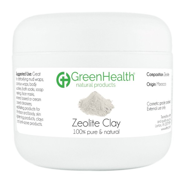 GreenHealth - Zeolite Clay Powder 100% Pure and Natural - 3OZ