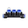 sourcing map Plastic Inline Manifold Union Push to Connect Tube