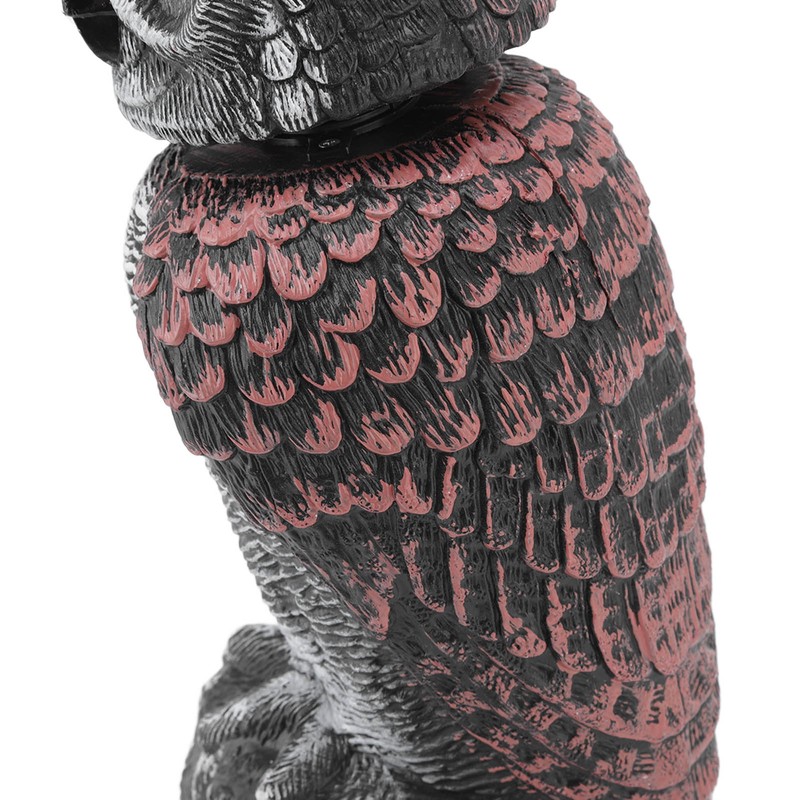 Owl Decoy Plastic Striped Small Shakeable Waterproof Vivid Shape Fake