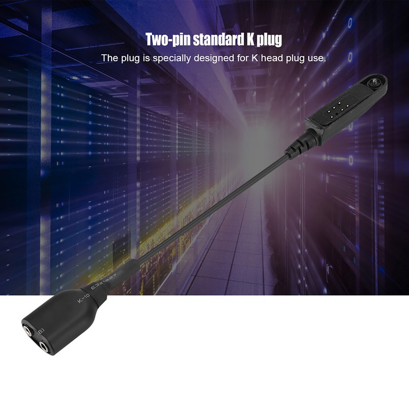 V-9R PLUS Walkie Talkie Audio Cable Adapter for K Interface