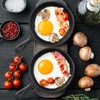 Remerry 10 Sets 4 Inches Cast Iron Skillets Mini Black