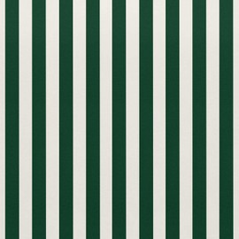 RSH DECOR: Foam Chaise Lounge Seat Cushion | 72” x 21” x 3” | All-Weather Spun Fabric | Water and Fade-Resistant | Outdoor Chair Cushion for Patio Furniture | Hunter Green & White Stripe