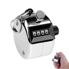 YUGUOLAN Contatore a maglia, contatore manuale, contatore a mano, contatore a maglia, contatore manuale, contatore in metallo, contatore clicker contatore, per contatori di persone, coaching, golf e