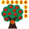 MAGICLULU Felt Apple and Number Tree, Kids Math Numbers Counting