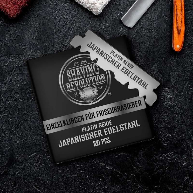 Shaving Revolution 100 x Razor Blades - Barber Razor Blades