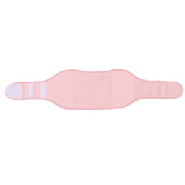 Soft Cotton Castor Oil Pack Adjustable Flexible Reusable Waist Castor Oil Wrap for Stomach Liver Detox Pink