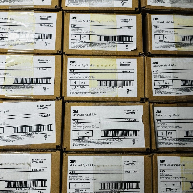 3М Motor Lead Pigtail Splice 3 Splices/Kit 5300, 1000 Volts