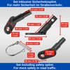 Bicycle Trailer Coupling 2 Sets Black with Safety Pin Compatible