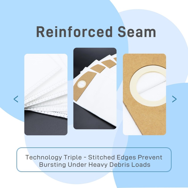 Hxszk 6-Pack Wet/Dry Fleece Dust Bags - Compatible with FLEX