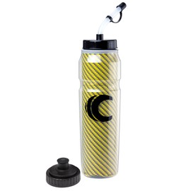 Cannon Sports Insulated Squeeze Water Bottle with Straw, Leak Proof Lids, Double Wall Insulation, Wide Mouth, BPA-Free, 28oz (Single Bottle, Yellow)