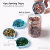 FRAGMENT EFFECTS, 4 Piece Sorting Tray Set, for Glass Chip