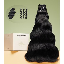 Paquetes de cabello humano indio crudo ISSEY KASUMI, triple de vida útil que el cabello virgen normal, calidad en la tienda, precio en línea Paquetes de cabello indio 100% crudo, cabello ondulado,
