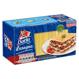 Doria Lasagna, Pasta with Durum Wheat Semolina, 16 oz (Pack of 3)