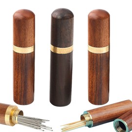 3 Pack Wood Toothpick Holder Portable Mini Pocket Tooth Pick Box Handmade Craft Toothpick Dispenser Bucket