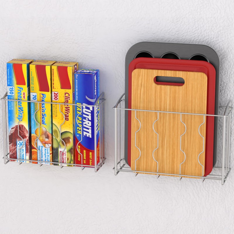 Simple Houseware Over the Cabinet Door Organizer Holder 2 Pack