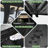 10L0L Golf Cart Driving Enclosures 2 Passenger for Club Car