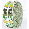 Soimoi 40Pcs Block Print Precut Fabrics Strips Roll Up 1.5x42inches