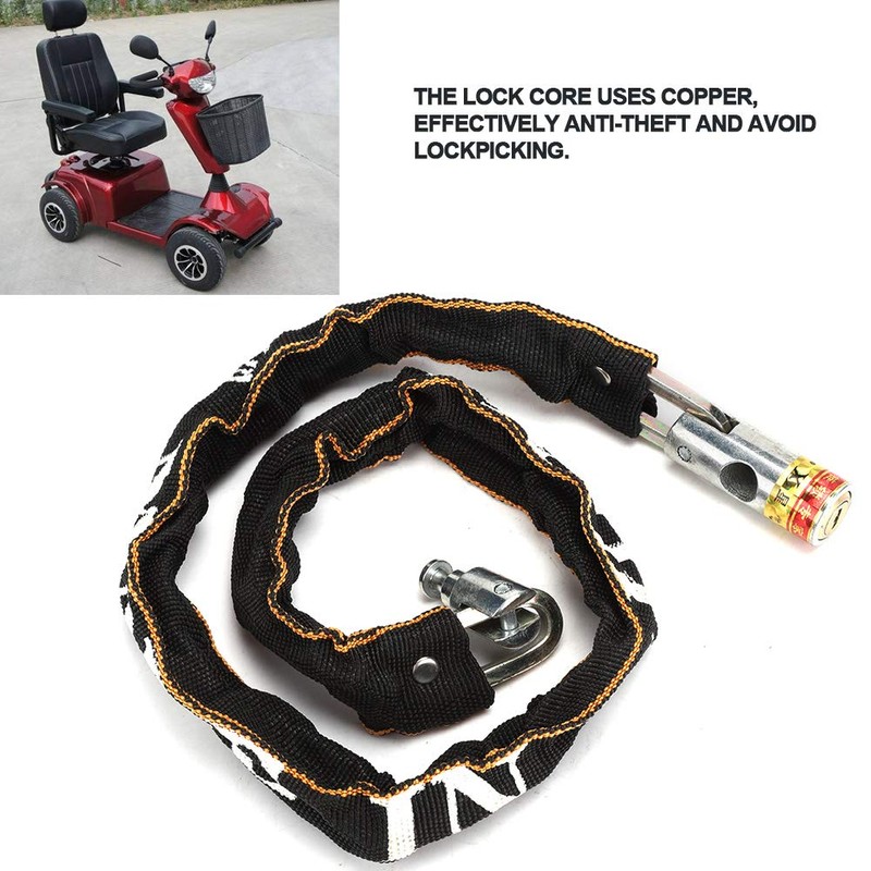 Chain Lock, Anti Theft Motorcycle Mobility Scooter Chain Lock, Bike