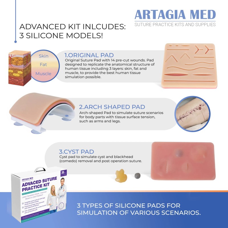ARTAGIA Advanced Practice Kit for Medical Students (35 Pcs) –