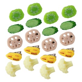 TOVINANNA Fruit Hairpin Set 20pcs Vegetable Hair Clips Small Banana Clips for Women