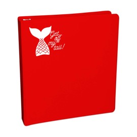 Get Off My Mermaid Tail Sticker Decal Notebook Car Laptop 5.5" (White)