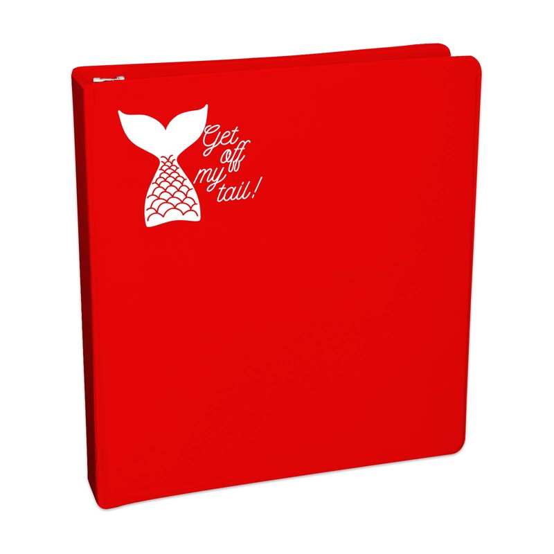 Get Off My Mermaid Tail Sticker Decal Notebook Car Laptop