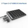 28 Keys Wireless Numeric Keyboard Financial Accounting Office Keyboard BT+USB