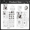 Rngmsi Water Soluble Embroidery Patterns - 4 Sheets Mystic Boho