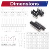 Yoeruyo Pin Headers 2.54mm Header Connector Kit, 2 Row Male