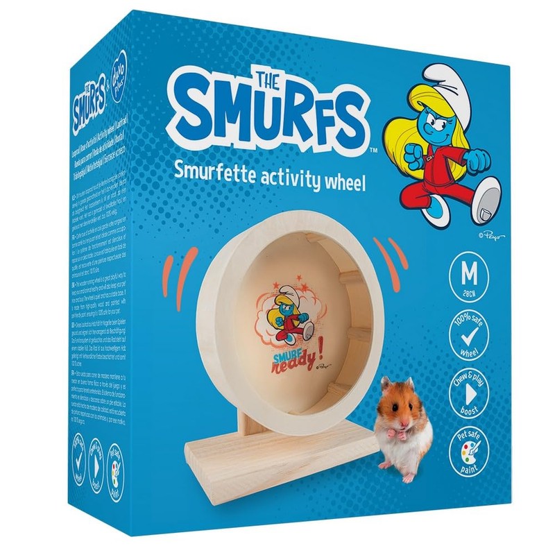 Smurfs duvoplus, Wooden Activity Wheel Smurfette 20cm Fun Activity Wheel