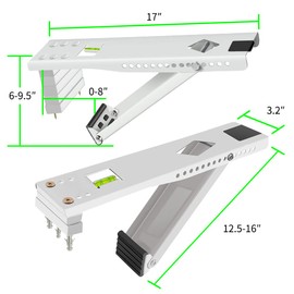 Aozzy Window Air Conditioner Bracket- Universal AC Support Bracket Heavy Duty, Support Up to 165 lbs, Designed for 9000-22000 BTU A/C Units–AC Holder Fits Single Or Double Hung Windows