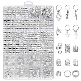 Hair Jewelry for Women Braids, 275 Pcs Braid Jewelry Accessories Metal Gold Loc Clips for Hair Dreadlocks Hairs Rings for Braids Cuffs Clips Hairs Dre